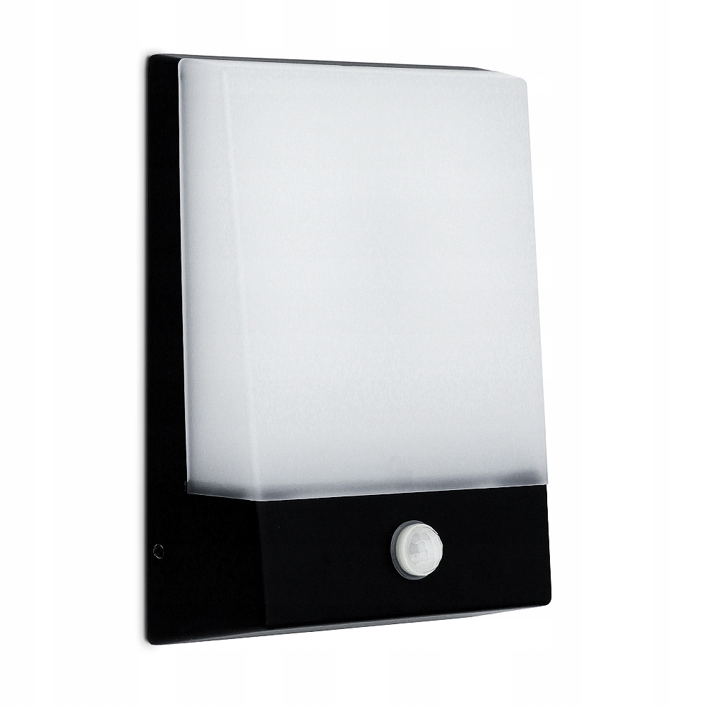 Záhradné nástenné svietidlo Kwazar Luminaire, čierne, integrovaný 12 W LED zdroj